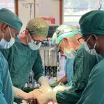 Warren Cooper and colleagues conduct surgery at Nyankunde Hospital