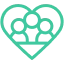 Family heart icon