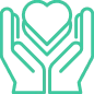 Christian Health Service Corps logo with hands and cross symbol for healthcare support.